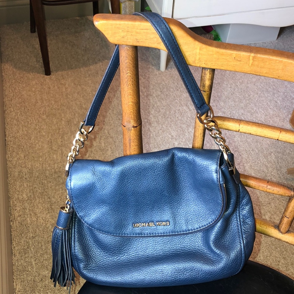 Navy Michael Kors hobo purse